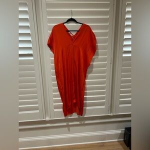 Zara Bold Orange Kaftan Dress